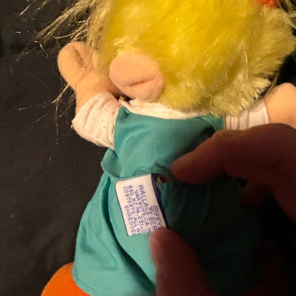 Vintage 1983 Smurfs Peewit Plush Stuffed Toy Doll Wallace Berrie Peyo Johan - Picture 4 of 8